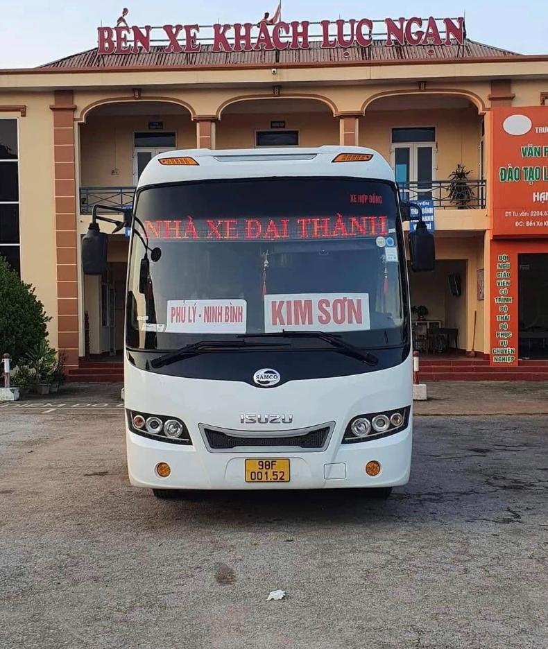 Nhà xe Đại Thành Ninh Bình đi Bắc Giang