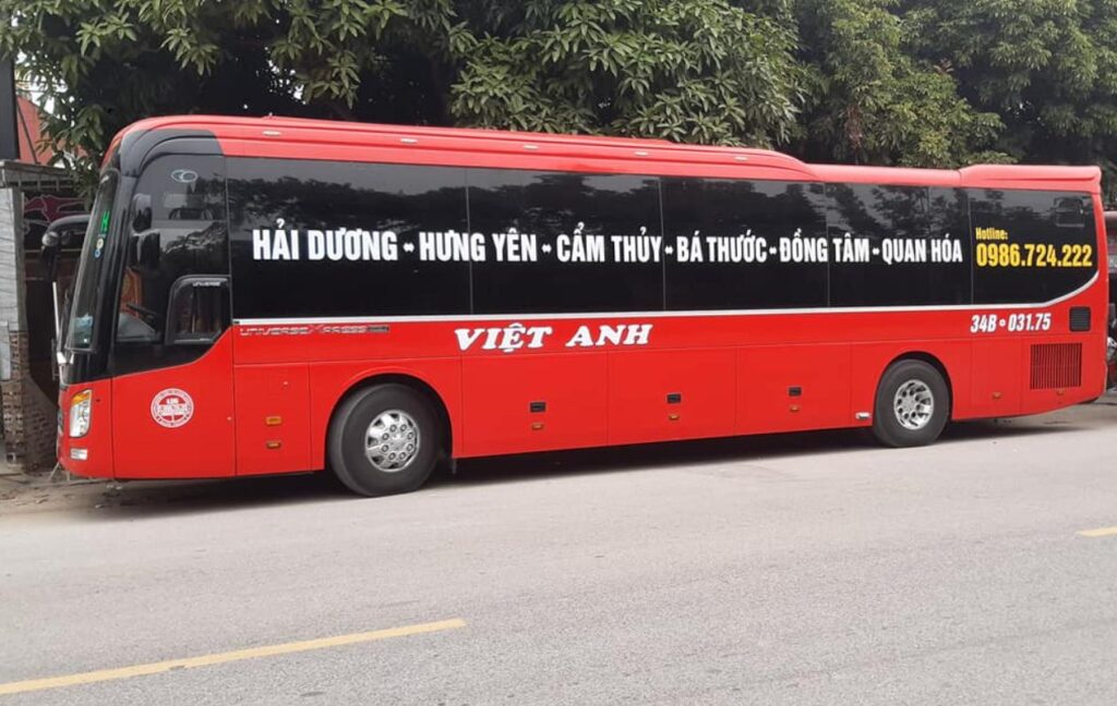 Xe khách Việt Anh - Nhà xe Ninh Bình - Hải Dương giá cả phải chăng